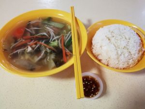 素余片汤饭 sgd4 at Vegetarian Delight 素食小吃 - Marsiling Mrt in North Singapore