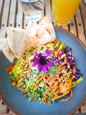 Yellow Bowl 135 Pesos at Veguisima in Mexico City