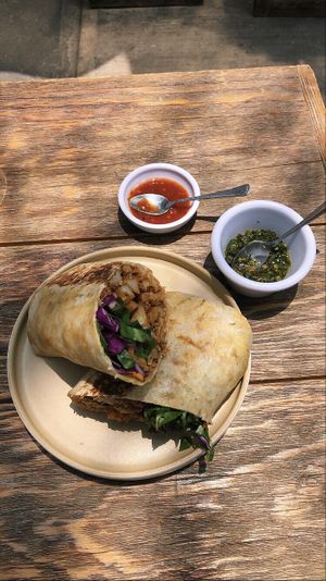 Burrito  at Veguisima in Mexico City
