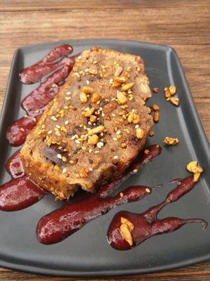 Plantain bread  at Veguisima in Mexico City