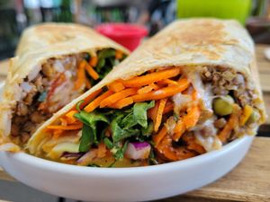 Burrito (can't remember which type!) at Veguisima in Mexico City