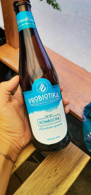 Kombucha at Veguisima in Mexico City