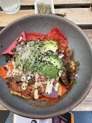 Chilaquiles  at Veguisima in Mexico City