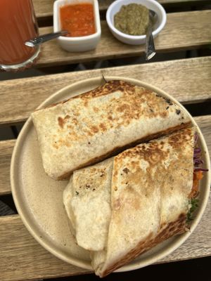 Burrito al pastor  at Veguisima in Mexico City