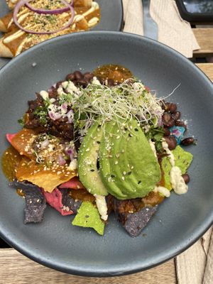 Chilaquiles   at Veguisima in Mexico City