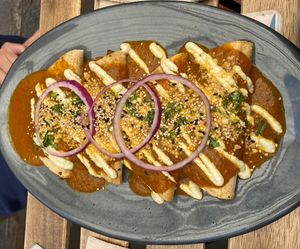 Enchiladas   at Veguisima in Mexico City