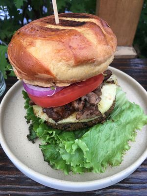 Goliat burger  at Veguisima in Mexico City