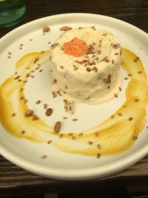 Maple walnut ice cream   at Veguisima in Mexico City