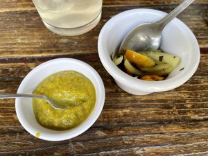 Spicy stuff!  at Veguisima in Mexico City