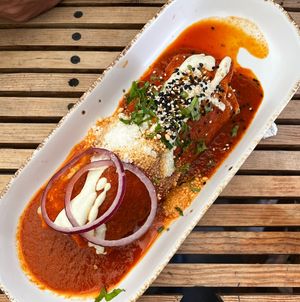 Vegan breakfast burrito   at Veguisima in Mexico City