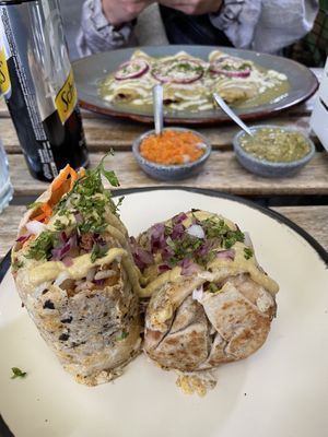 Burrito  at Veguisima in Mexico City