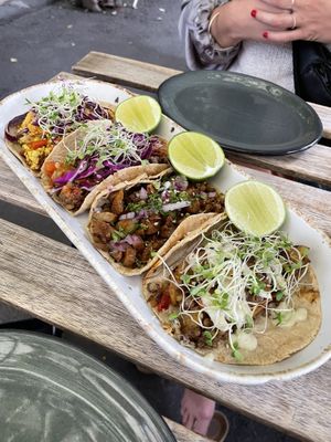Tacos  at Veguisima in Mexico City