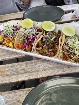 Tacos  at Veguisima in Mexico City