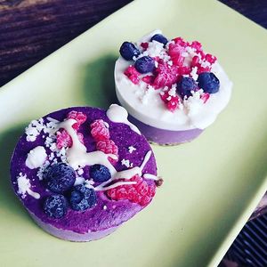 Dessert - raw pie!!! at Veguisima in Mexico City