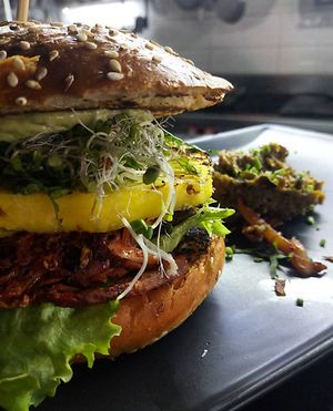 Hamburloka at Veguisima in Mexico City