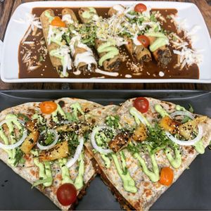 Las gringas and tacos at Veguisima in Mexico City