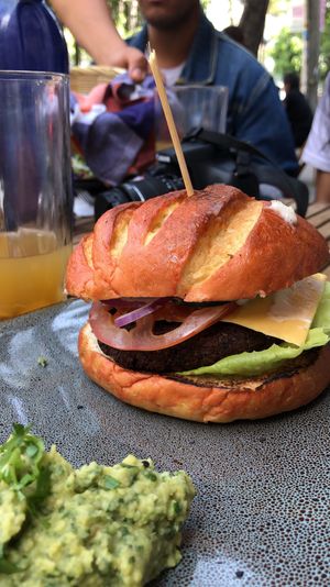 Hamburguesa at Veguisima in Mexico City