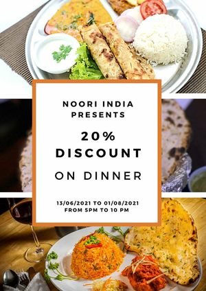Special Covid19 offer for indian food lover at NOORIINDIA resturant at Noori India in Koh Samui