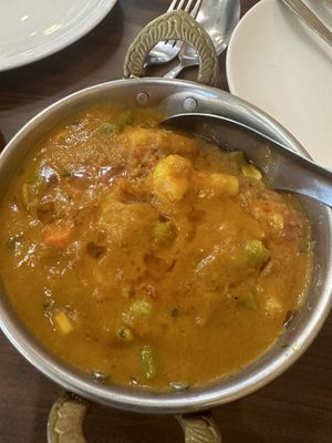 Mixed vegetable curry   at Noori India in Koh Samui