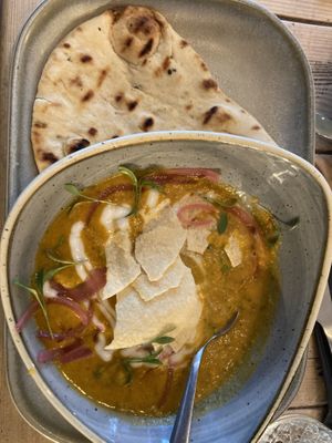 Vegan saag aloo  at Bohemia in St Neots