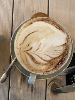 Oat cappuccino  at Bohemia in St Neots