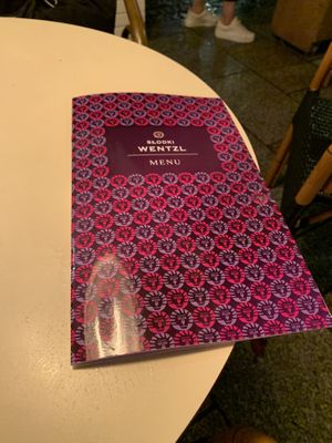 menu  at Slodki Wentzl in Krakow