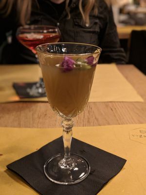 Delicious cocktail (Dec 2018) at Veganic in Krakow