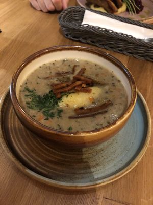 Żurek- traditional polish soup, vegan version #Veganuary at Veganic in Krakow