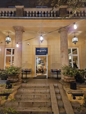 Beautiful vegan restaurant at Veganic in Krakow