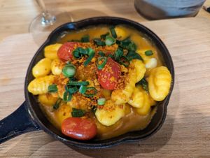 Gnocchi at Veganic in Krakow