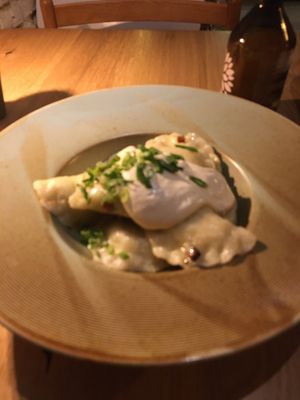 Vegan pierogi   at Veganic in Krakow