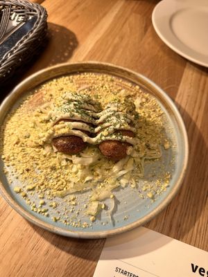 Pistachio Arancini  at Veganic in Krakow