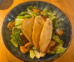 Caesar salad  at Veganic in Krakow