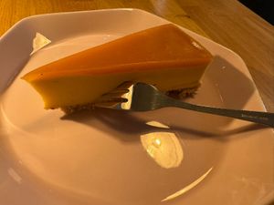 Tofu cheesecake   at Veganic in Krakow