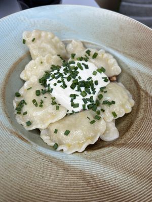 Pierogi is a must   at Veganic in Krakow