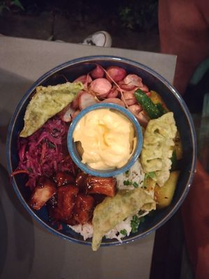 Buddha bowl at Veganic in Krakow