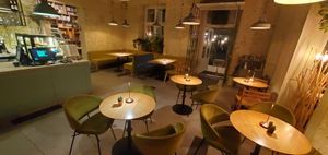 Cozy interior at Veganic in Krakow