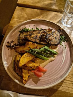 Rettichsteak at Veganic in Krakow