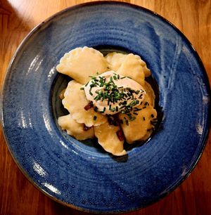 Pierogi at Veganic in Krakow