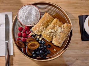 Pancakes at Veganic in Krakow