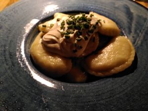 Pierogi at Veganic in Krakow
