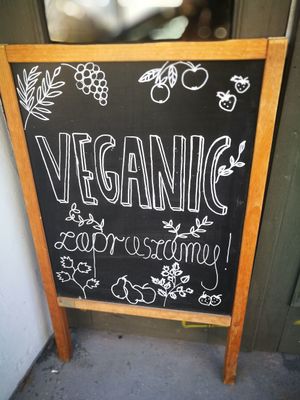 when you see this sign - step in ;-) at Veganic in Krakow
