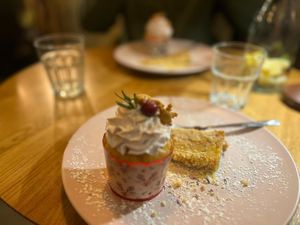 Dessert😋  at Veganic in Krakow