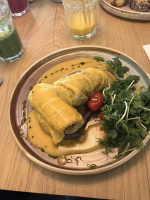 Vegan stuffed cabbage   at Veganic in Krakow