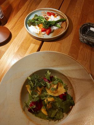 Starters at Veganic in Krakow