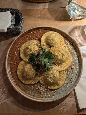 Ravioli - soo good! at Veganic in Krakow
