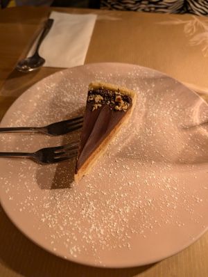Bueno tart at Veganic in Krakow