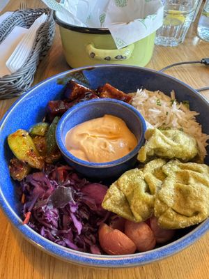 Teriyaki bowl  at Veganic in Krakow