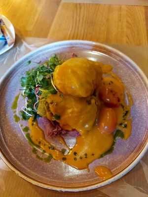 CABBAGE ROLLS WITH SMOKED TOFU at Veganic in Krakow