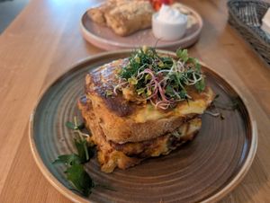 Croque Madame! at Veganic in Krakow